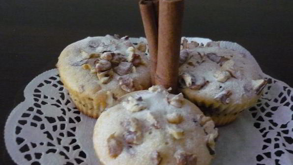 маффины кофейные с орешками