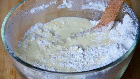 маффины на кефире с джемом в формочках