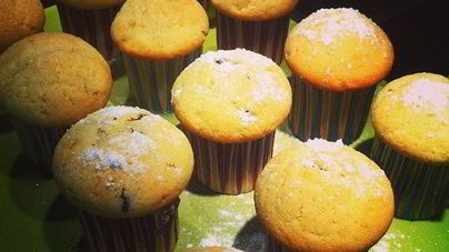 Маффины с черникой и шоколадом