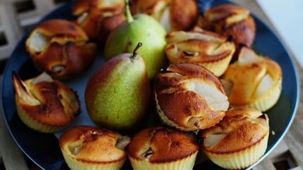 Маффины с грушами