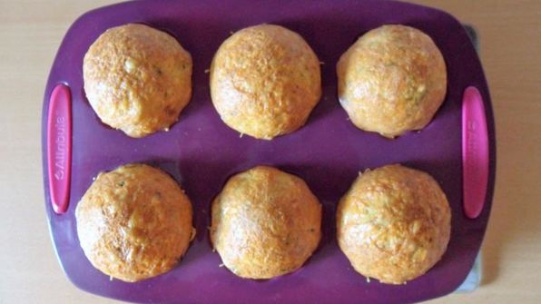 маффины с креветками и шпинатом