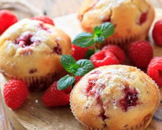 Маффины с малиной