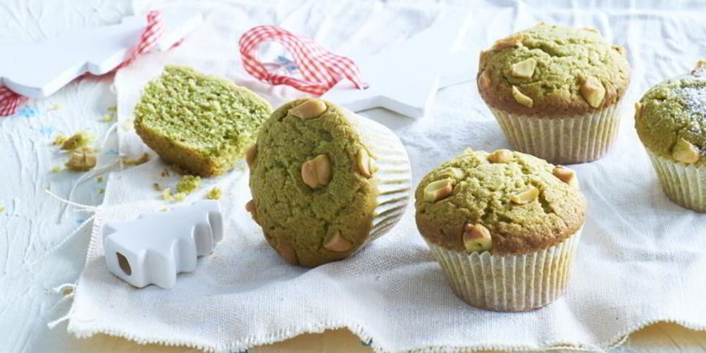 Рецепт маффины с матча и белым шоколадом