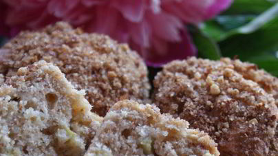 Маффины с ревенем