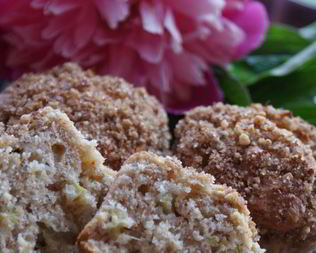 Маффины с ревенем