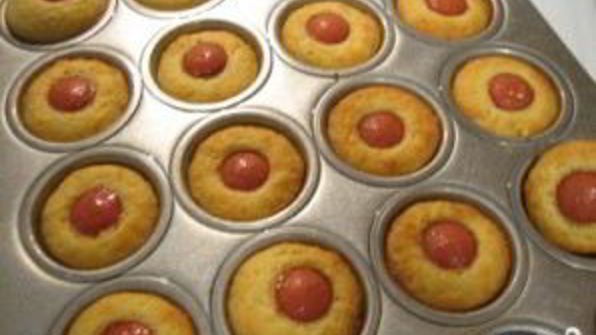 маффины с сосисками