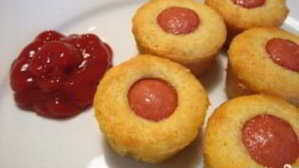 маффины с сосисками