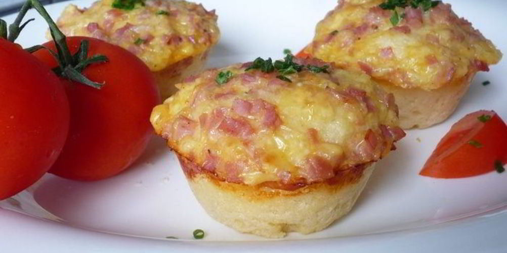 Рецепт маффины с сыром и ветчиной из дрожжевого теста