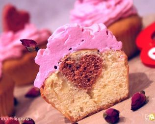 Маффины Валентинка