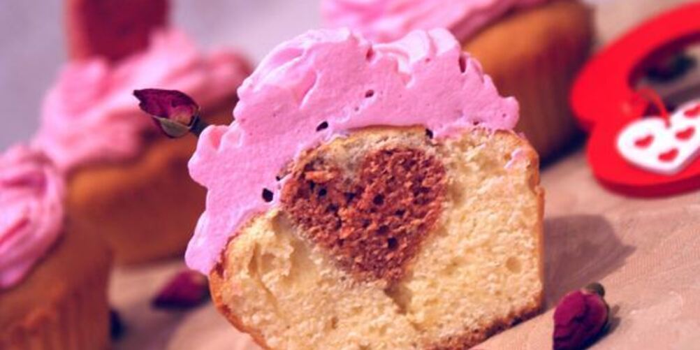 Рецепт маффины валентинка