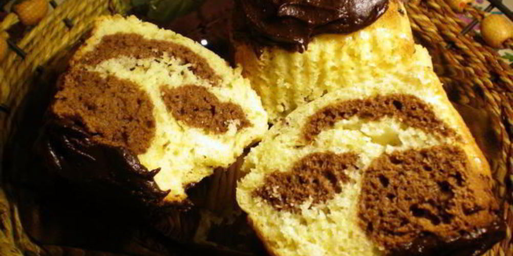 Рецепт маффины зебра