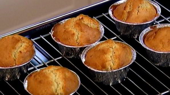 миндальные маффины с манго