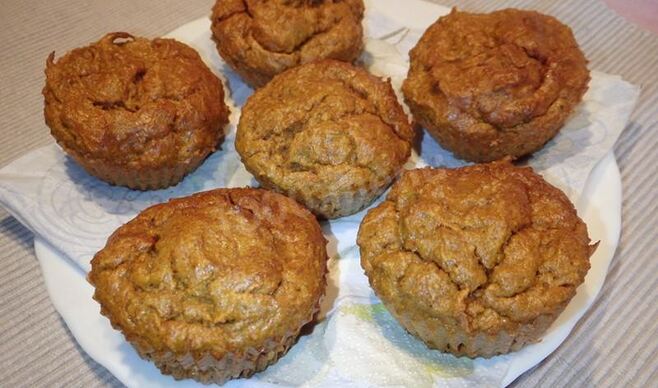 Морковные маффины из муки амаранта