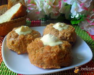 Мясные маффины с пшеничкой и свеклой