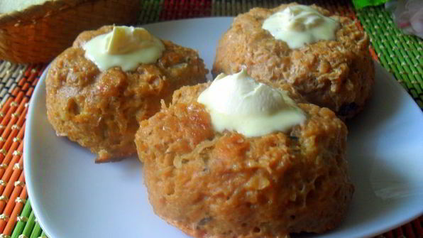 мясные маффины с пшеничкой и свеклой