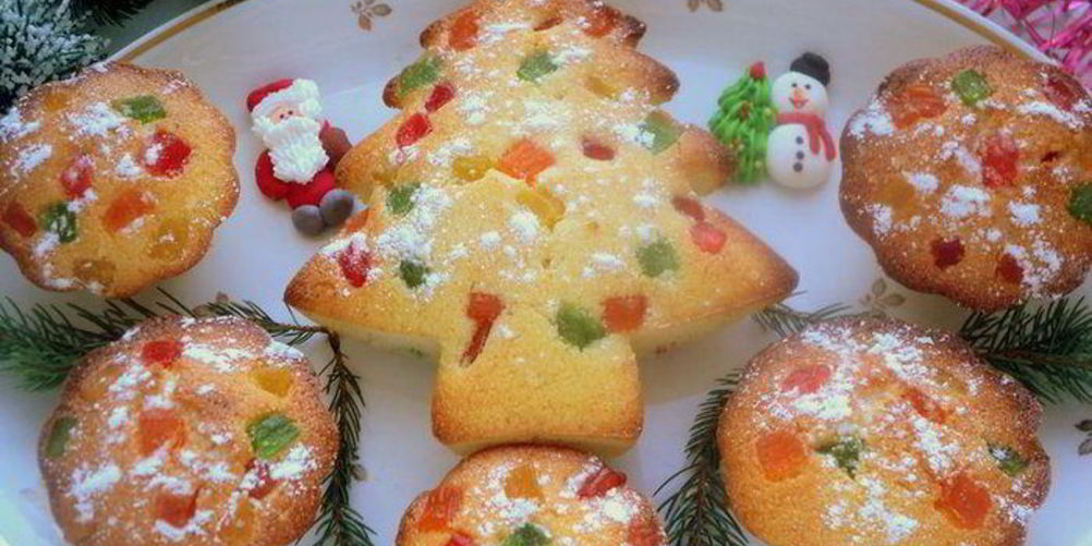Рецепт новогодние маффины из манки