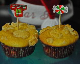 Праздничные Эгг-ног маффины