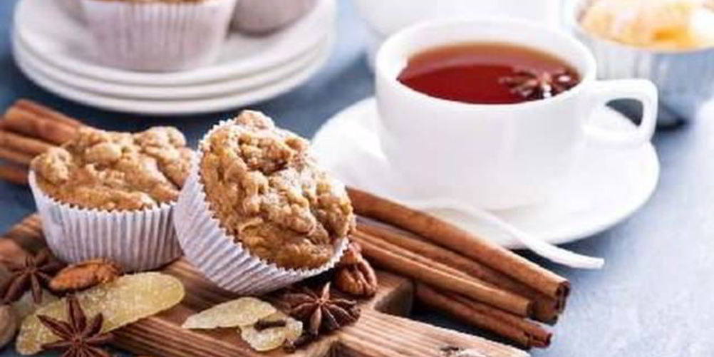 Рецепт сдобные маффины из цельной пшеницы с яблоками и орехами