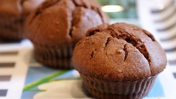 шоколадные маффины на ряженке