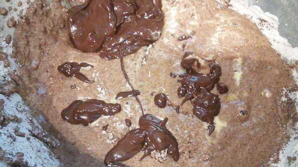 шоколадные маффины под сливочной шапочкой