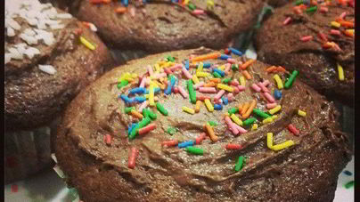 Шоколадные маффины с шоколадом