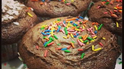 Шоколадные маффины с шоколадом