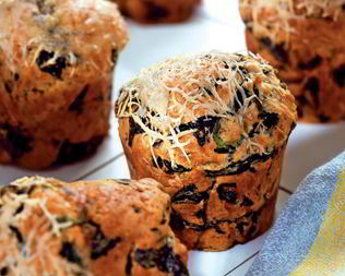 Шпинатные маффины