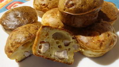 Сырные маффины с курочкой