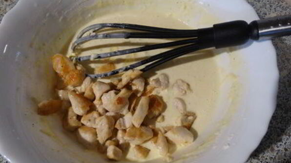 сырные маффины с курочкой