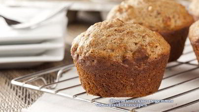 Цельнозерновые маффины с морковью и отрубями