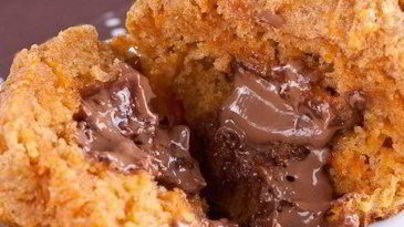 Тыквенные маффины с шоколадом