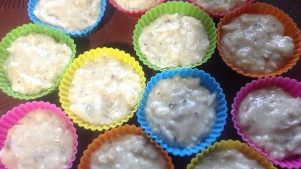 яблочные маффины с орехами