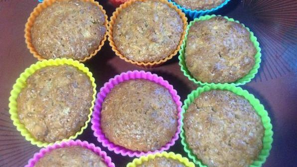 яблочные маффины с орехами