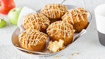 Яблочные маффины с ореховым штрейзелем