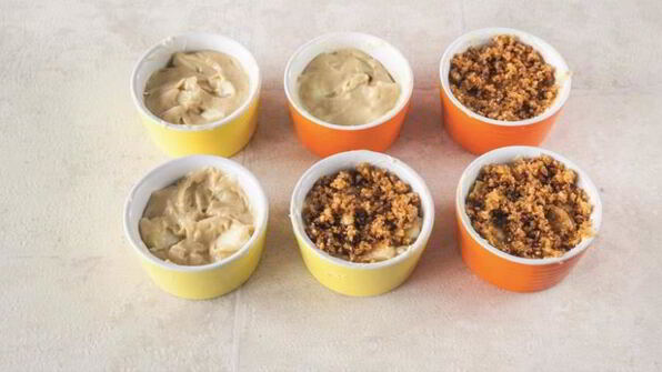 яблочные маффины с ореховым штрейзелем