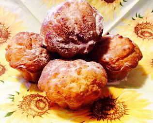 Яблочные маффины со сгущенным молоком