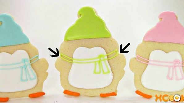 новогодняя выпечка пингвинята