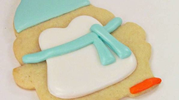 новогодняя выпечка пингвинята