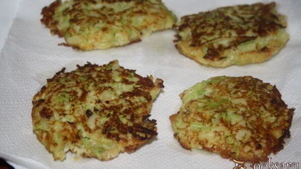 кабачковые оладьи с кукурузной мукой