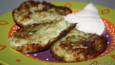 Кабачковые оладьи с рисом