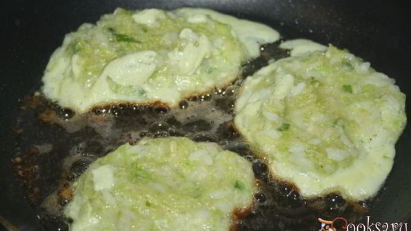 кабачковые оладьи с рисом