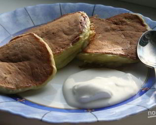 Кабачковые оладьи сладкие