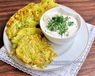 Капустные оладьи