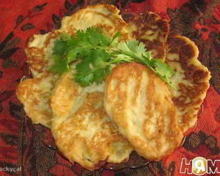 Карти — оладьи из лука-порея