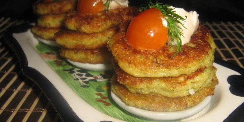 Рецепт картофельно-яблочные оладьи закусочные