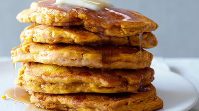 Оладушки с тыквой и яблоками