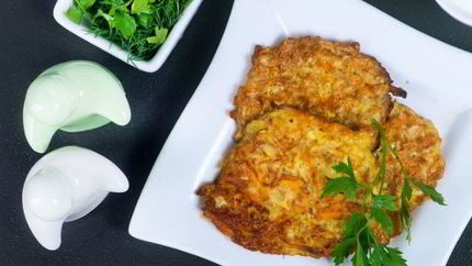 Оладьи диетические из кабачков