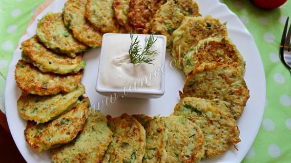 оладьи из кабачка и цветной капусты