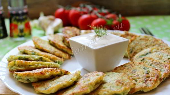 оладьи из кабачка и цветной капусты