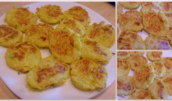 Оладьи из кабачков, запеченные в духовке